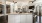 a kitchen with white cabinets