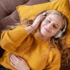 a person wearing headphones