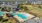 a swimming pool in a backyard